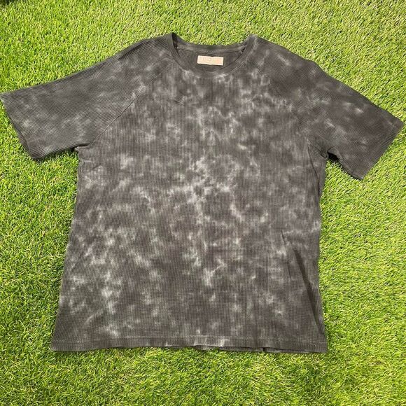 Everlane green tie-dye organic cotton thermal waffle short sleeve t-shirt (S) - Picture 1 of 4